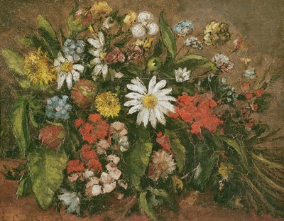 Bloemen, 1871 door Gustave Courbet